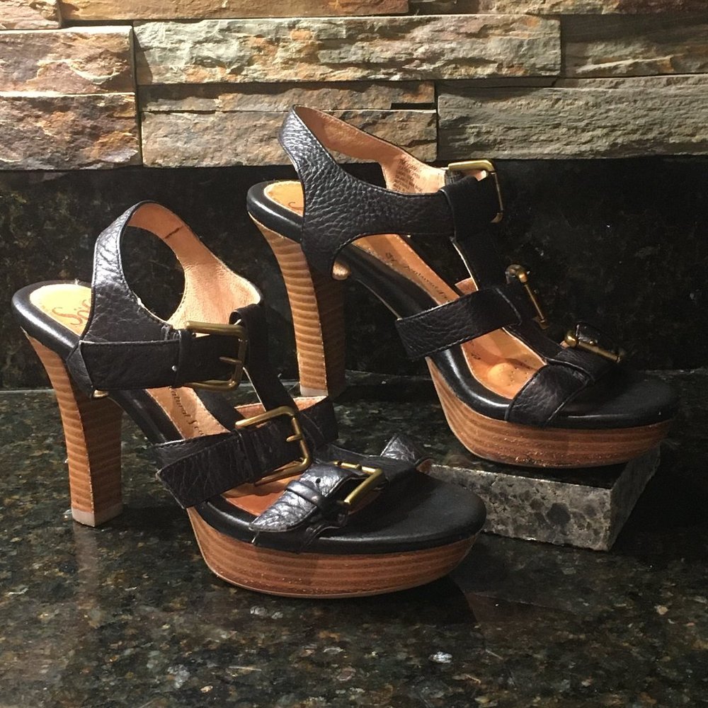 Söfft Savannah Platform Sandals, Size 7, 4" Heels